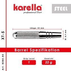 Dardos Karella Xt 5 Serie Laton 22g 8285.05