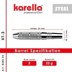 Darts Karella Xt 3 Reihe Laton 90% 22g 8285.03