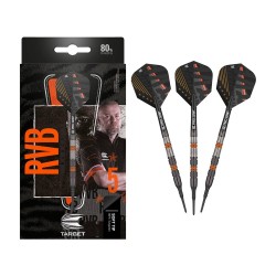 Dardo Target Raymond Van Barneveld Rvb Edição preta 80% 18gr 210311