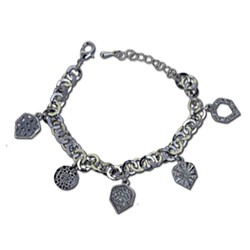 Pulsera Plata 5 Elementos  70228s