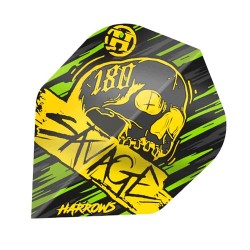 Plumas Harrows Darts Voos Savage Yellow Green Hf8502