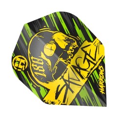 Plumas Harrows Darts Voos Savage Yellow Green Hf8502