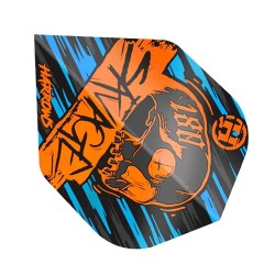 Plumas Harrows Darts Voos Savage Orange Blue Hf8501