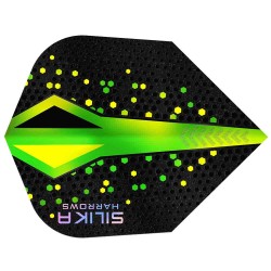 Plumas Harrows Darts Silika Colourshift Crystalline N6 Green Hf5136
