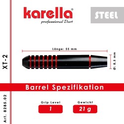 Dardo Karella Xt 2 série Latão 21g 8285.02