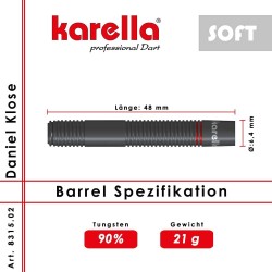 Dardos Karella Daniel Klose 90% 21g 8315.02