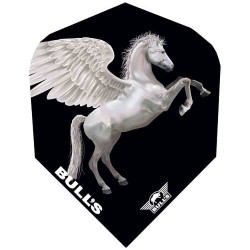 Plumas Bulls Darts Powerflite No 6 Pegasus White 50767