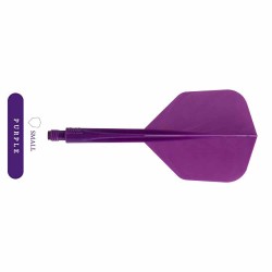 Plumas Condor Axe Shape Morada Longa 33.5mm Três de vocês.