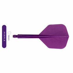 Plumas Condor Axe Shape Morada S 21.5mm Três de vocês.