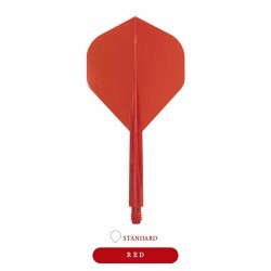 Plumas Condor Eixo Padrão Vermelho S 21.5mm Três de vocês.