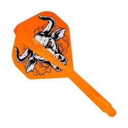 Plumas Condor Axe Shape Aussie Bull Laranja 33.5m Três de vocês.