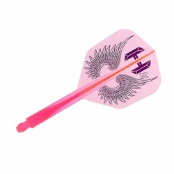 Plumas Condor Axe Flap Wings Rosa Neon Shape L 33.5m Três de vocês.