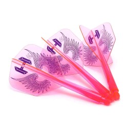 Plumas Condor Axe Flap Wings Rosa Neon Shape L 33.5m Três de vocês.