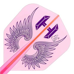 Plumas Condor Axe Flap Wings Rosa Neon Shape L 33.5m Três de vocês.