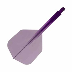 Plumas Condor Axe Shape Morada Clara Largo 33.5mm 3 Uds.