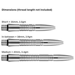 Weizen Shot Darts Mako Titanium Länge 41mm Sh-sm4103/m
