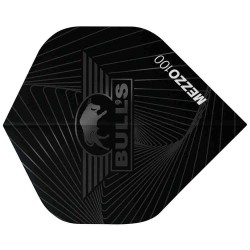 Fülle Bulls Darts Mezzo 100 Nr. 2 Standard Schwarz Pack 5 50979