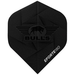 Plumas Bulls Darts Eforte 180 No2 Standard Negro Bu-51002