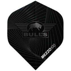 Plumas Bulls Darts Mezzo 100 No2 Standard Negro  50971