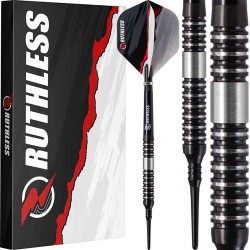 Jogo de dardos Ruthless Night Hawk Bw Negro 90% 18g