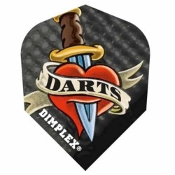 Plumas Harrows Darts Dimplex Dagger e Heart 4027