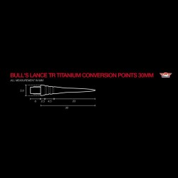 Ponta Bulls Lance Tr Titanium Conversion Points 30mm 57618