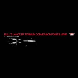 Spitze Bulls Lance Fr Titanium Conversion Points 26mm 57617