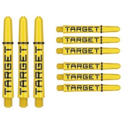 Canas  Target Pro Grip Tag Shaft Med 3 Sets Preto Amarelo (48mm) 380315