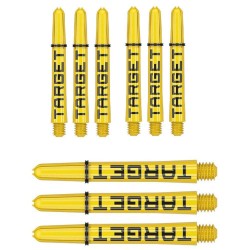 Canas  Target Pro Grip Tag Shaft Med 3 Sets Preto Amarelo (48mm) 380315