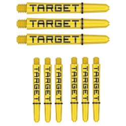 Cañas  Target Pro Grip Tag Shaft Med 3 Sets Black Yellow (48mm) 380315