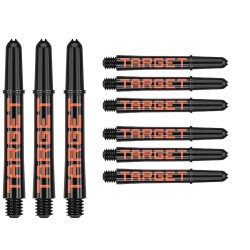 Cañas Target Pro Grip Tag Shaft Short 3 Sets Black Orange (34mm) 380316
