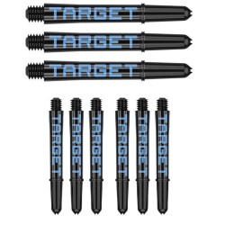 Cañas Target Pro Grip Tag Shaft Short 3 Sets Black Blue(34mm) 380322