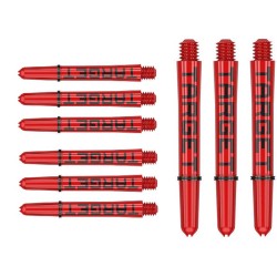 Cañas Target Pro Grip Tag Shaft Short 3 Sets Red Black (mm) 380319