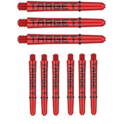 Cañas Target Pro Grip Tag Shaft Short 3 Sets Red Black (mm) 380319