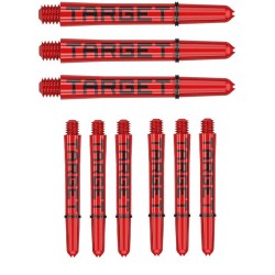 Weizen Target Pro Grip Tag Shaft Short 3 Sets Rot Schwarz (mm)