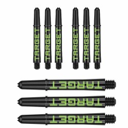 Cañas Target  Pro Grip Tag Shaft Short 3 Sets Black Green (34mm) 380310