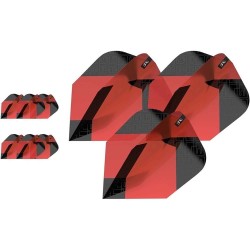 Plumas Target Tag Black Red (3 Sets) Ten X 337850