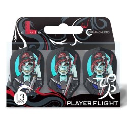 Champagner Flights L-Stil L3pro Form Ludo Le Mat Federn Schwarz F53032