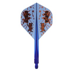 Plumas Condor Axe Standard Matt Campbell Ginja Ninja Azul S 21.5mm 3 Uds. Negro