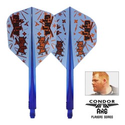 Plumas Condor Axe Standard Matt Campbell Ginja Ninja Azul S 21.5mm 3 Uds. Negro