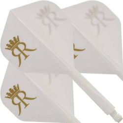 Plumas Condor Axe Standard Double R Blanco L 33.5mm 3 Uds.