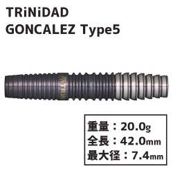 Dardos Trinidad Darts Gonzalez Type 5 P.plastico 90% 20g