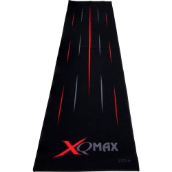 Protetor de Piso Xq Max Dart Tapete Preto Vermelho 237x60 Qd2400080