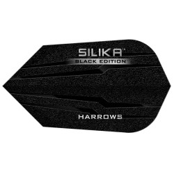 Plumas Harrows Darts Flights Slim Silika Black   Hf5183