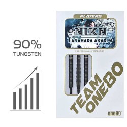 Darts One80 Akari Tanahara Signatur Schwarz 17,5gr 90% 9477