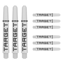 Cañas Target Pro Grip Shaft Tag Med 3 Sets Blanco Negro (48mm) 380352