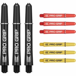 Cañas Target Pro Grip Shaft Med 3 Sets Negro-blanco-amarillo (48mm) 380390