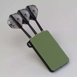 Funda Cosmo Darts Holder Blanco Negro