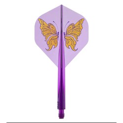 Plumas Condor Axe Swallowtail Butterfly Standard Morado S 21.5mm 3 Uds.