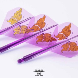 Plumas Condor Axe Swallowtail Butterfly Standard Morado S 21.5mm 3 Uds.